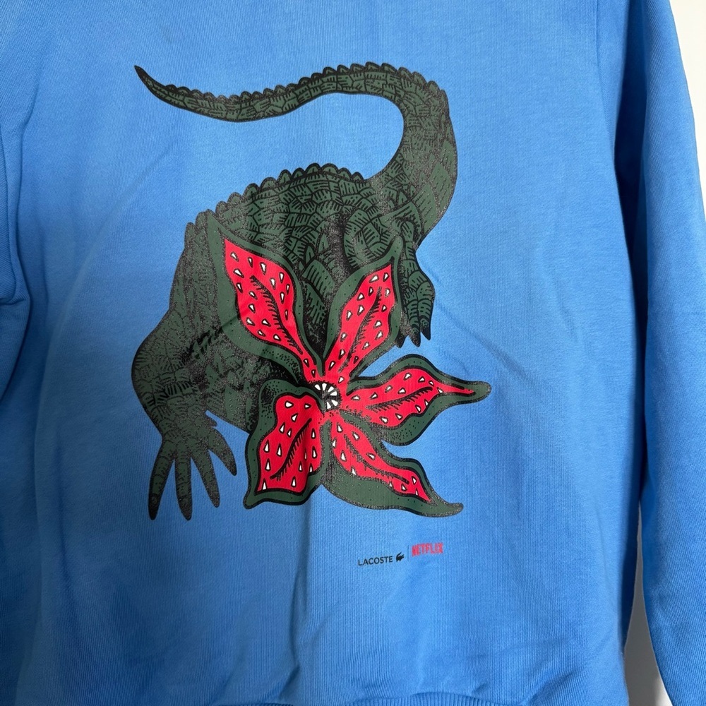 LACOSTE X NETFLIX STRANGER THINGS FLEECE SWEATSHIRT - Picture 4 of 6